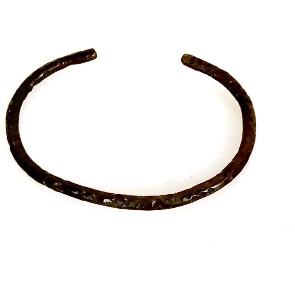 Mens Copper Bracelet Solid Pure Cuff with Patina Fits Large XL Man healing